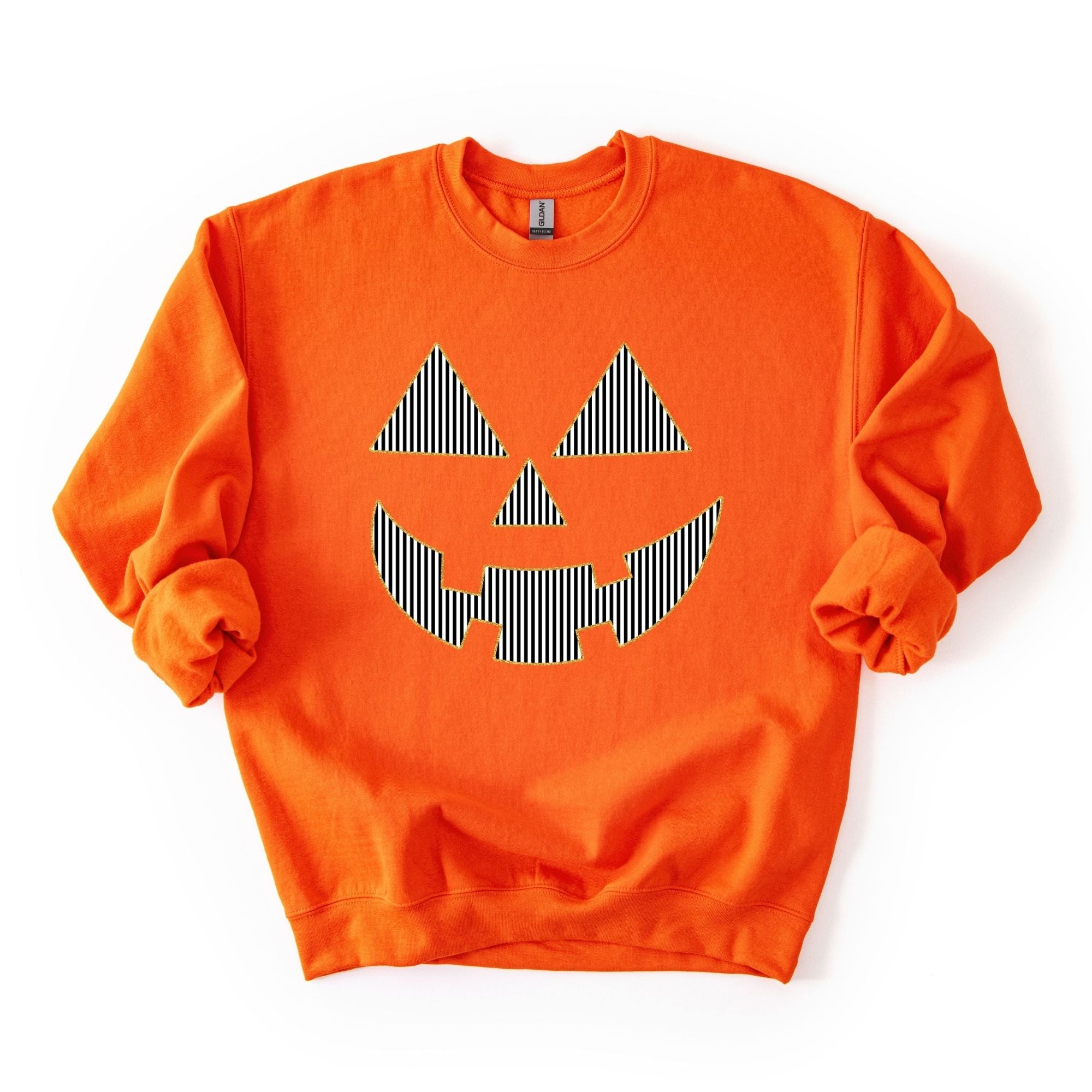 Striped Pumpkin Face