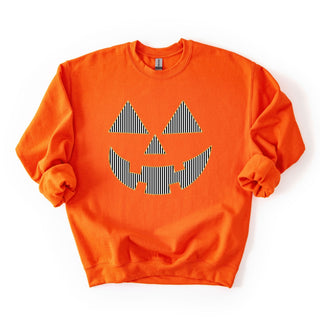 Striped Pumpkin Face