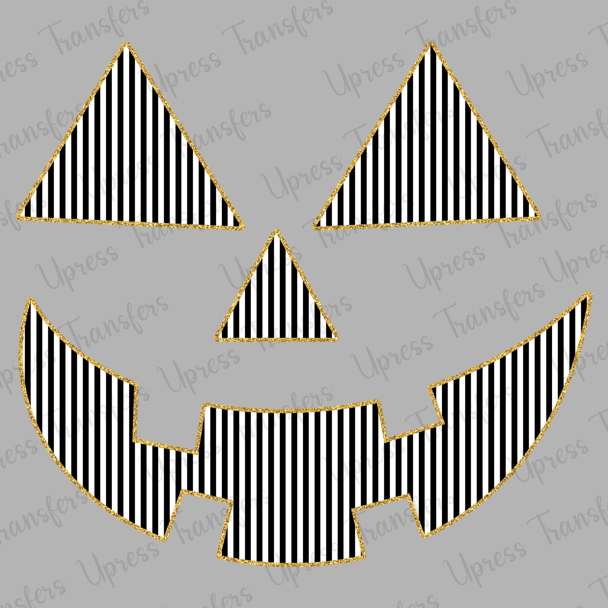 Striped Pumpkin Face