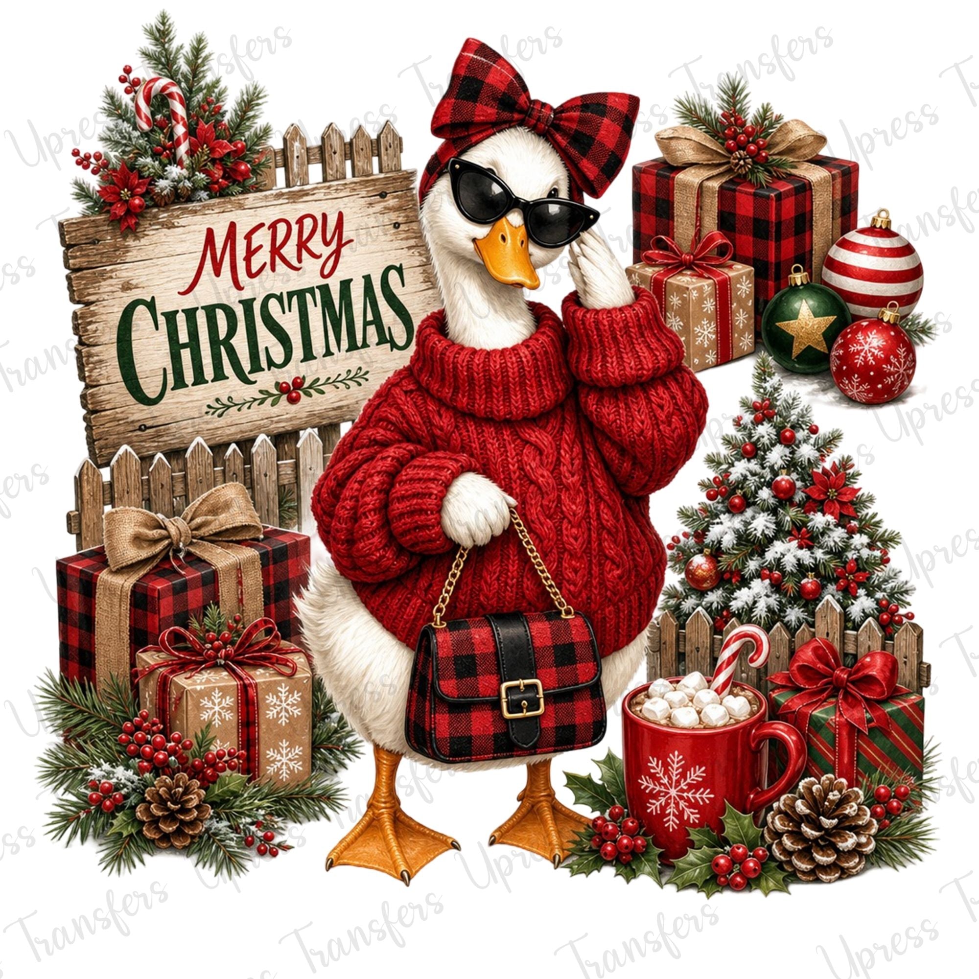 Stunning Goose Christmas Sweater