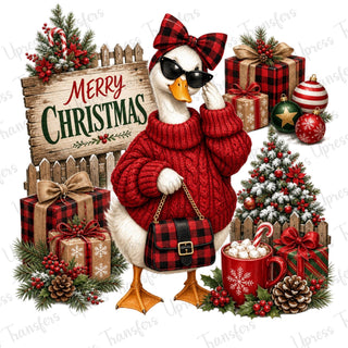 Stunning Goose Christmas Sweater