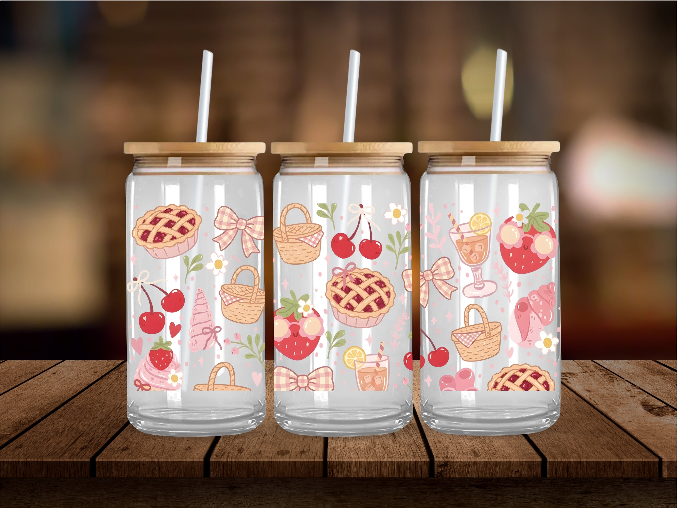 Summer Picnic 16 Oz Wrap