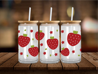 Summer Strawberries 16 Oz Wrap