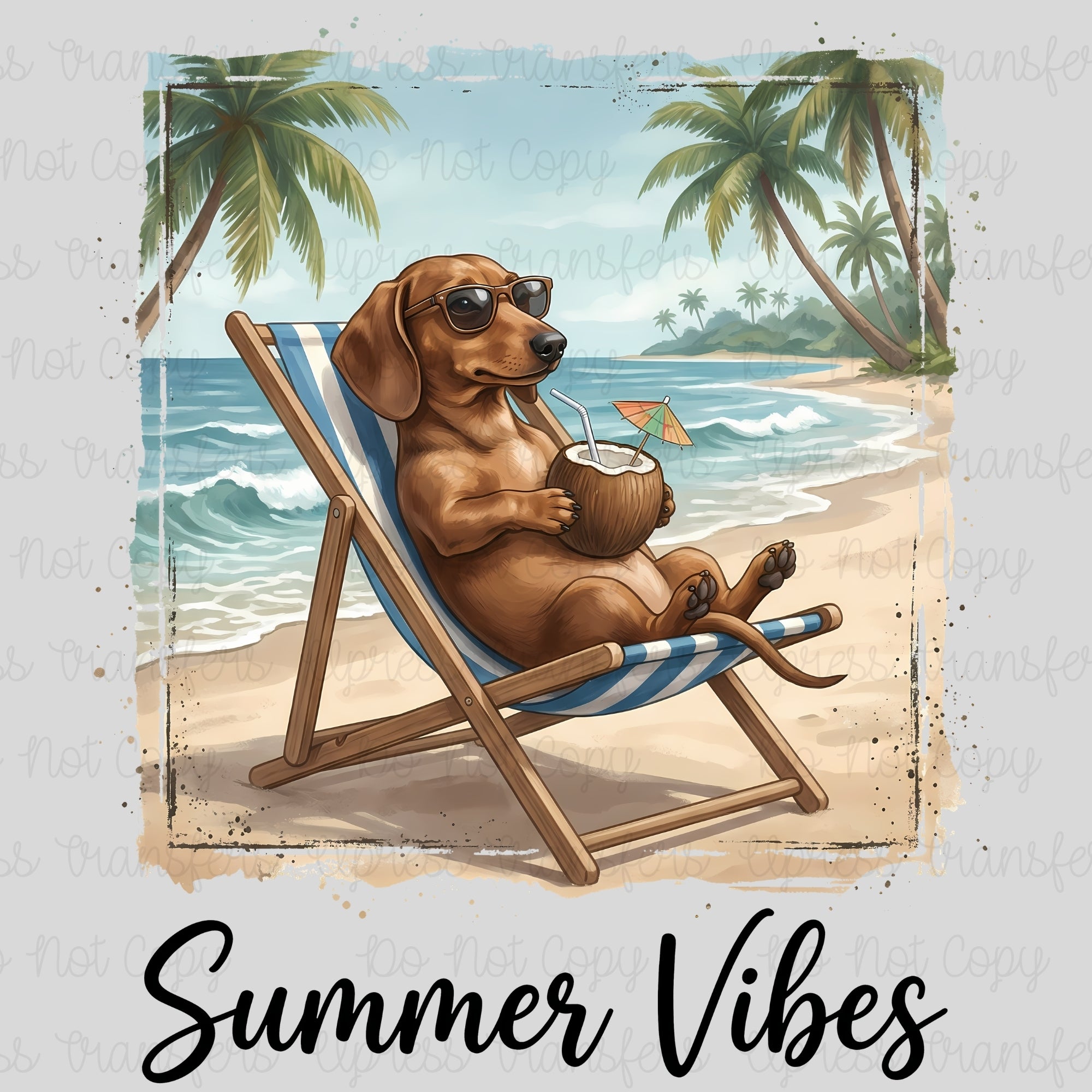 Summer Vibes Relaxing Dog