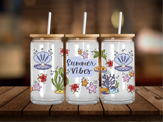 Summer Vibes Shells 16 Oz Wrap