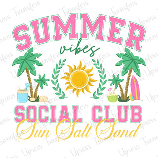 Summer Vibes Social Club Sun Salt Sand