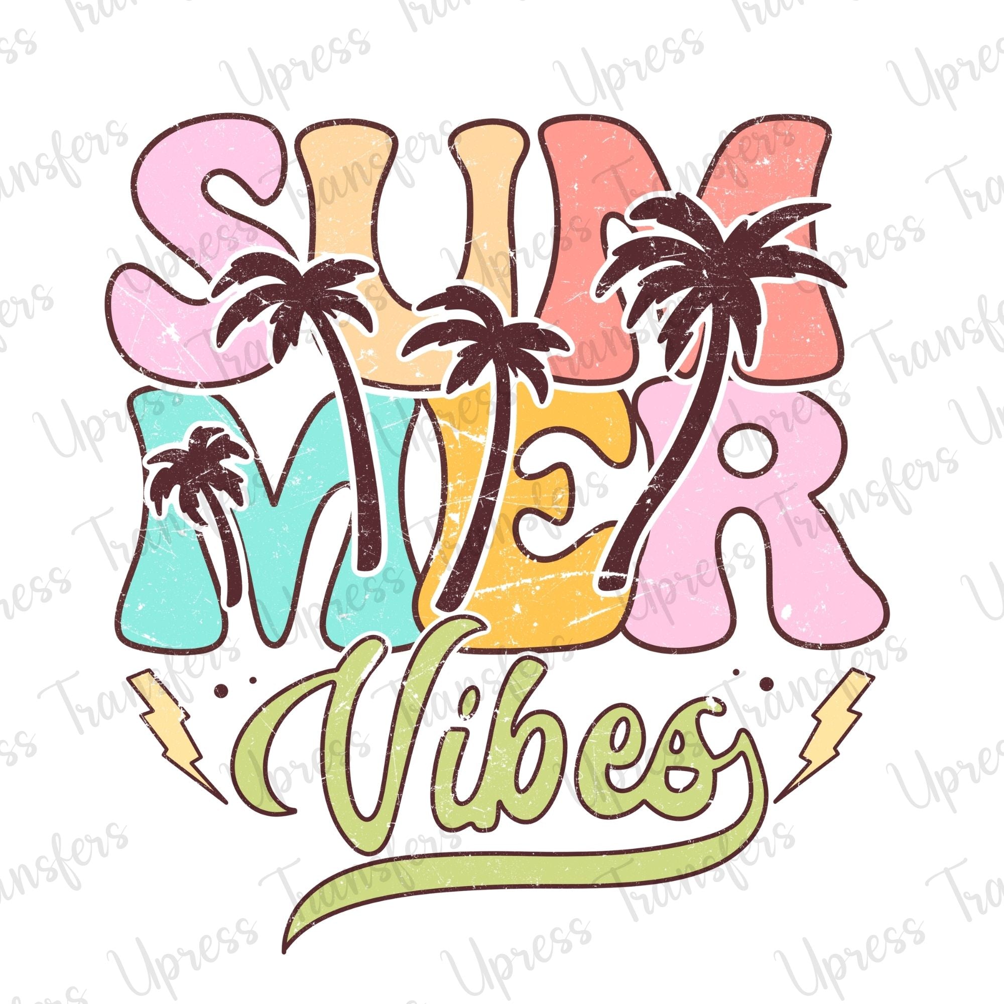 Summer Vibes Stacked Palms