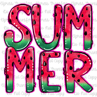 Summer Watermelon Letters