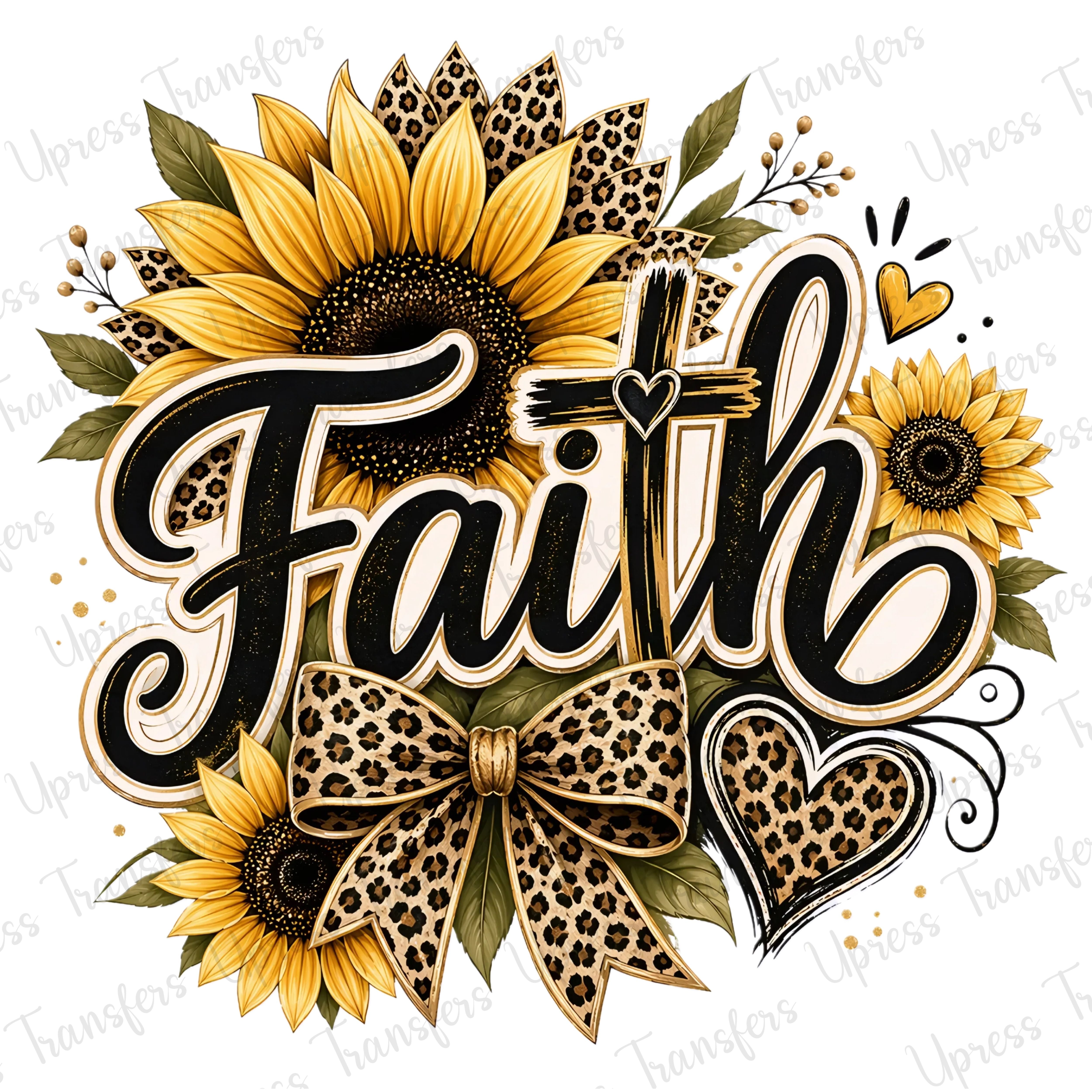 Sunflower Faith Heart