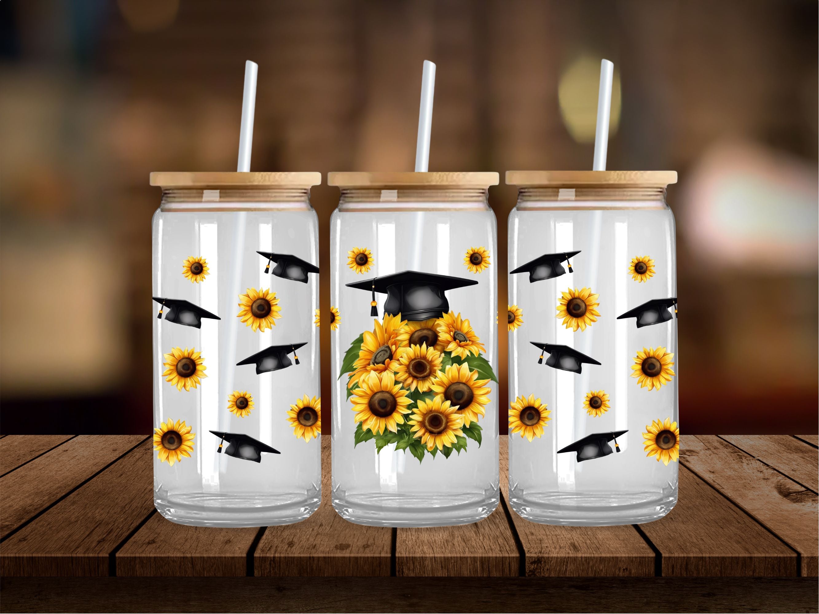 Sunflower Grad 16 Oz Wrap