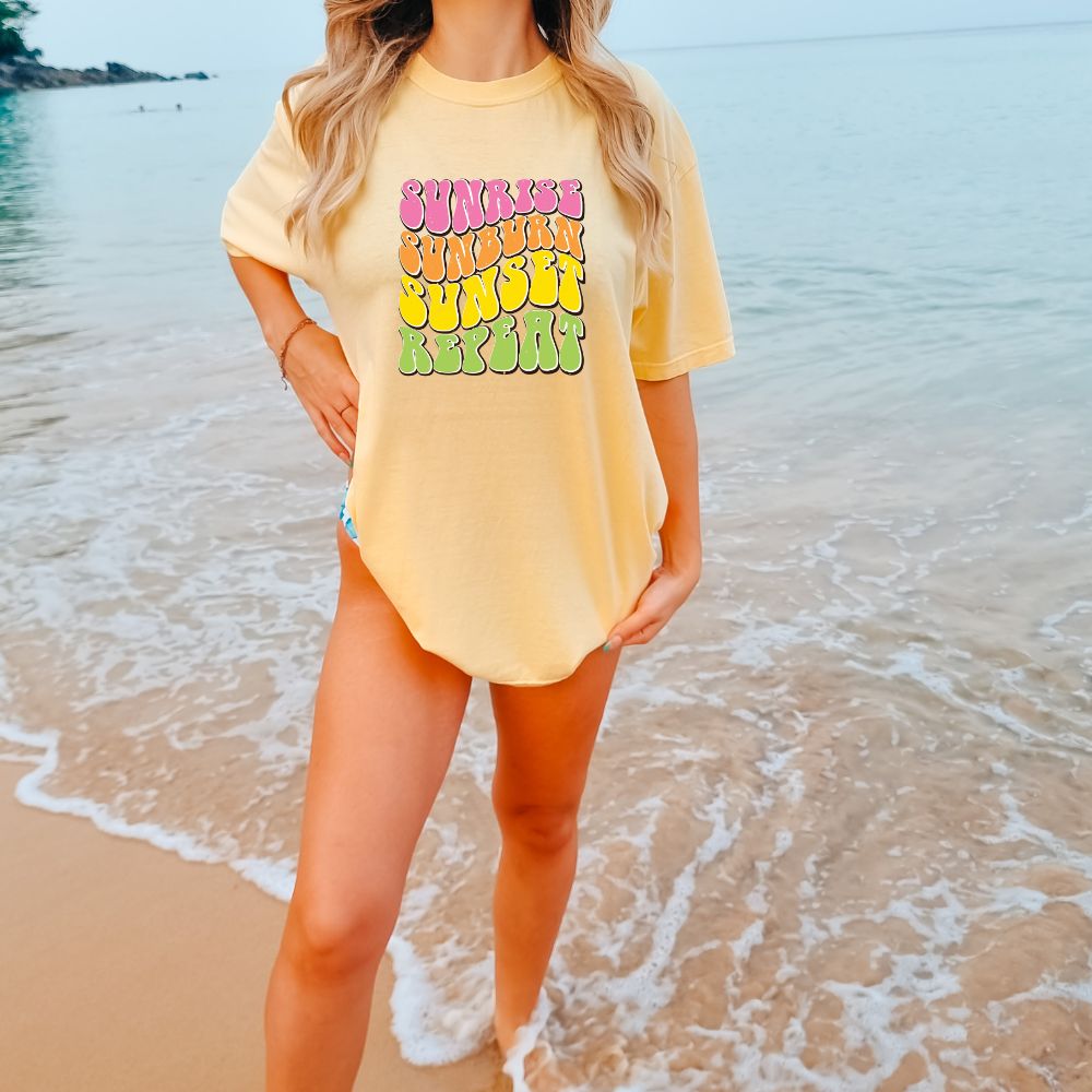 Sunrise,Sunburn,Sunset,Repeat
