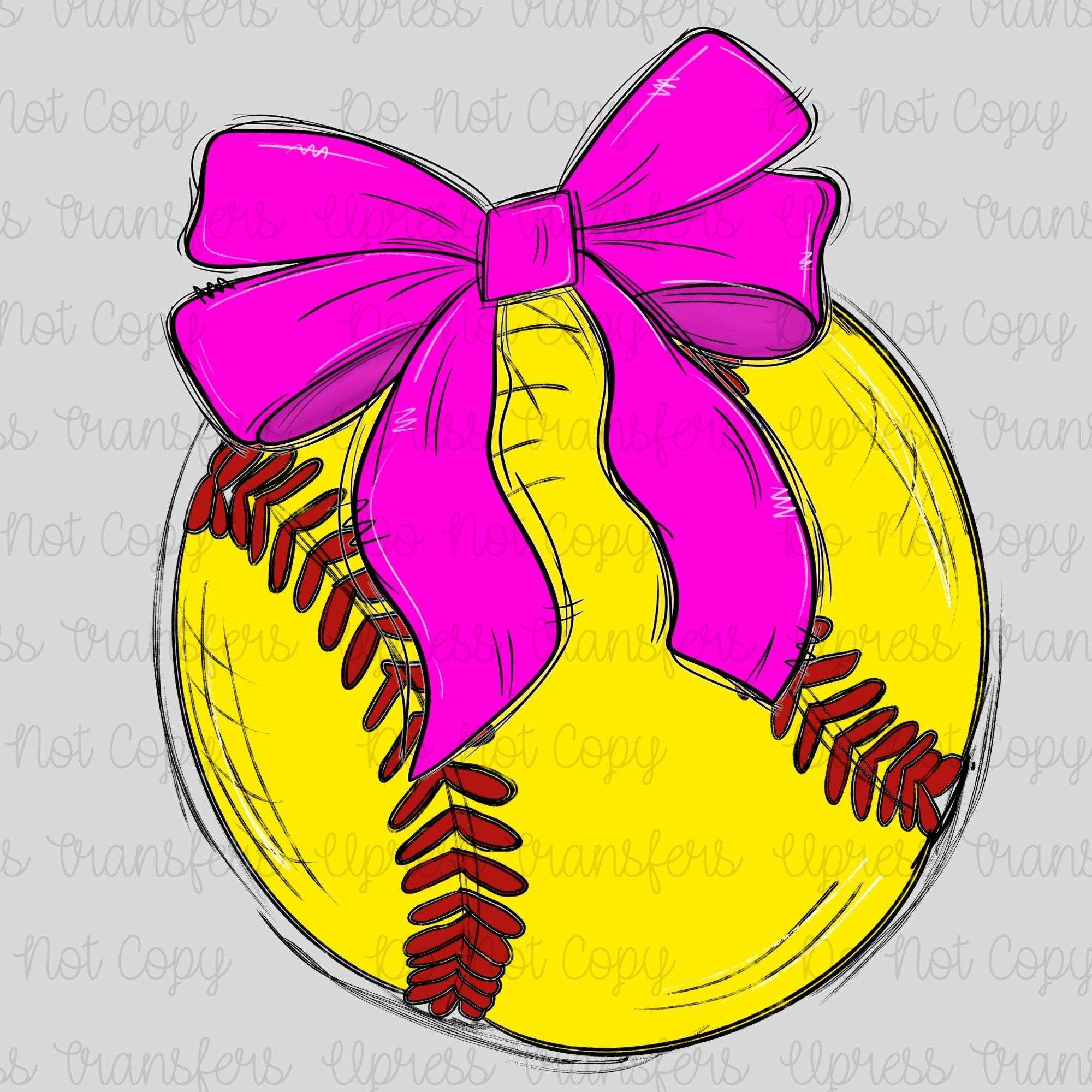 Super Vibrant Bow Softball