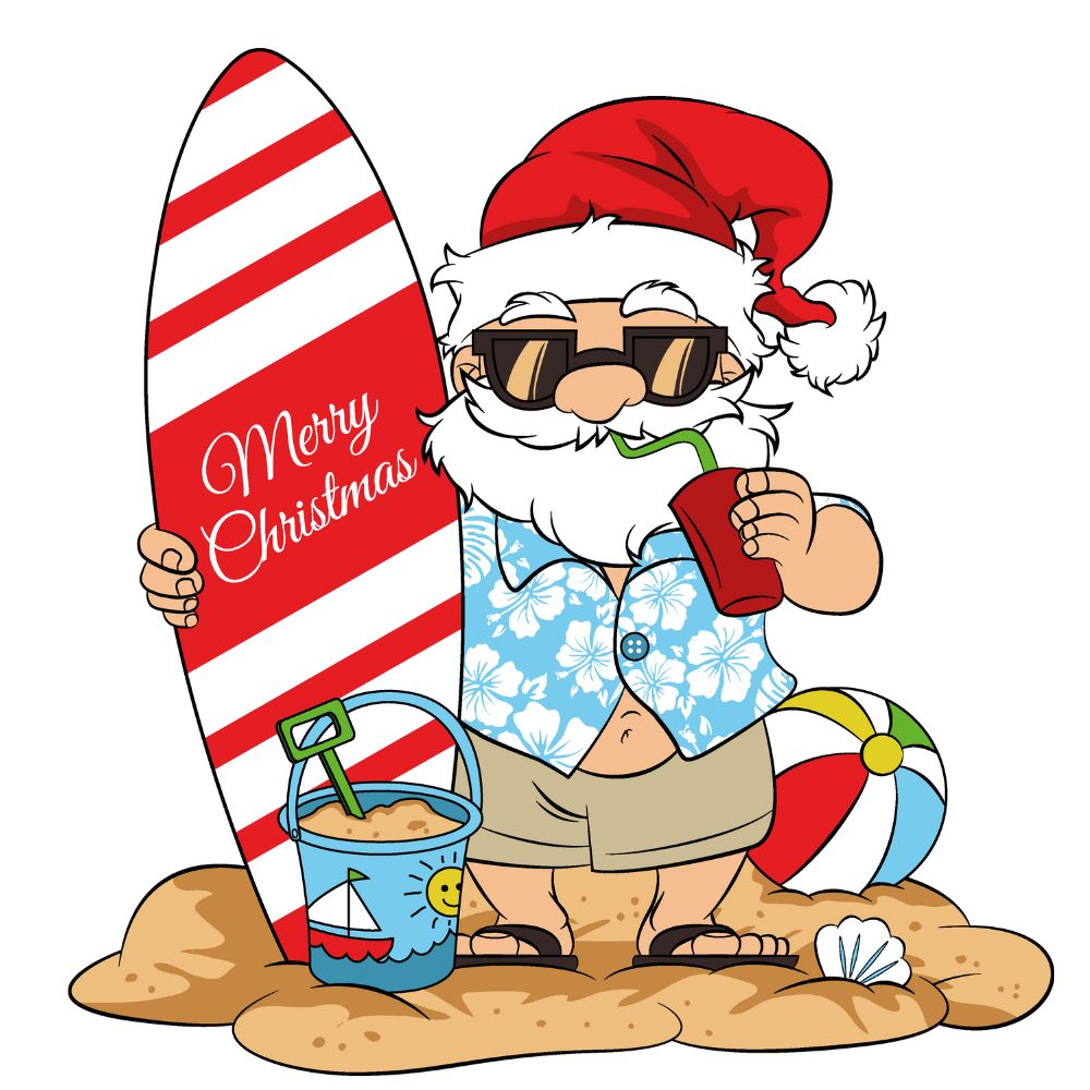 Surfin Santa