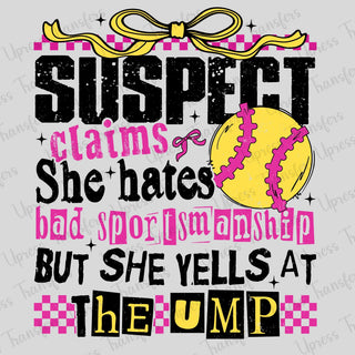 Suspect Claims She Hates
