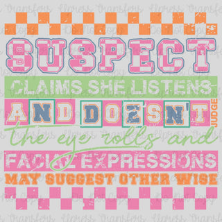 Suspect Eye Rolls