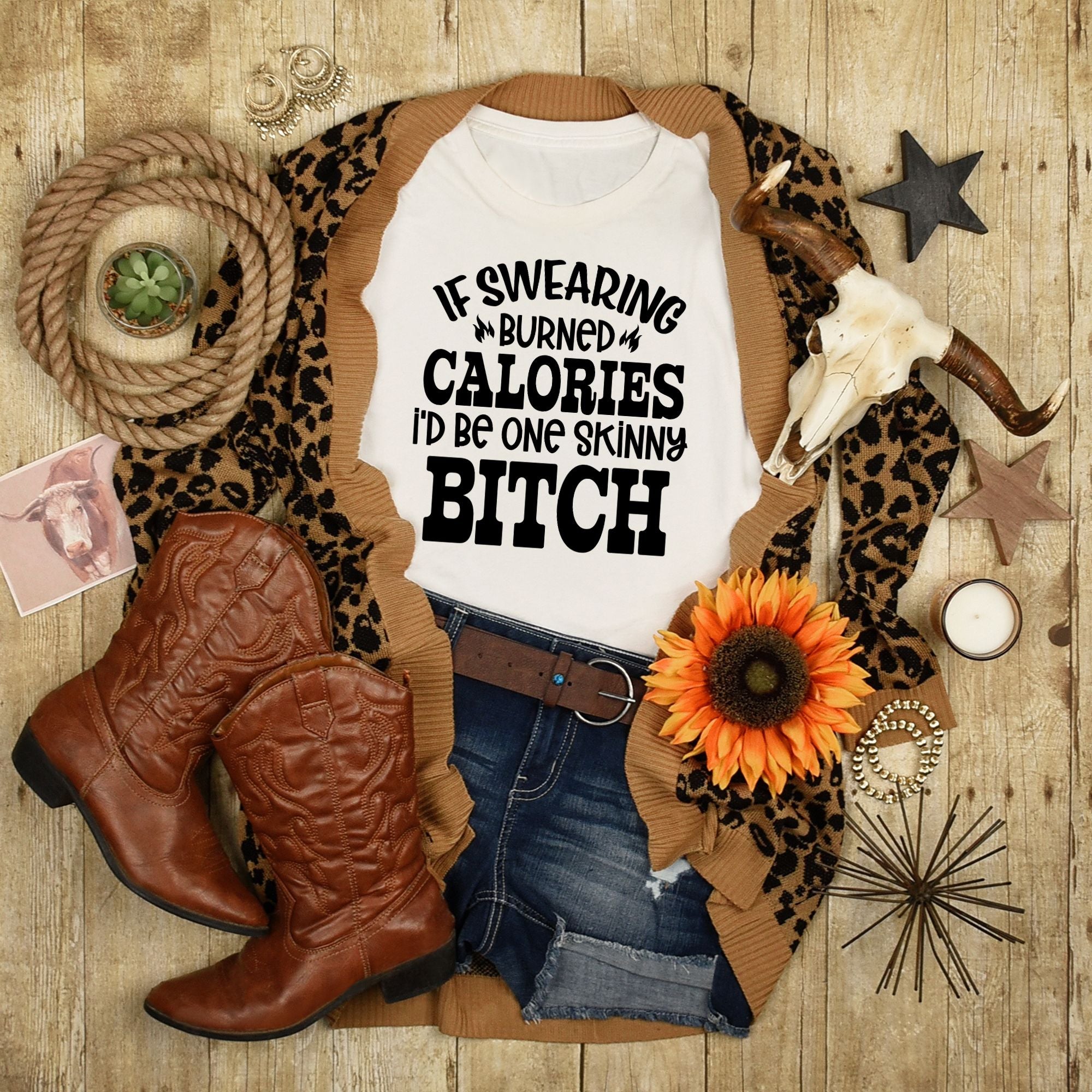 Swearing Burned Calories Black