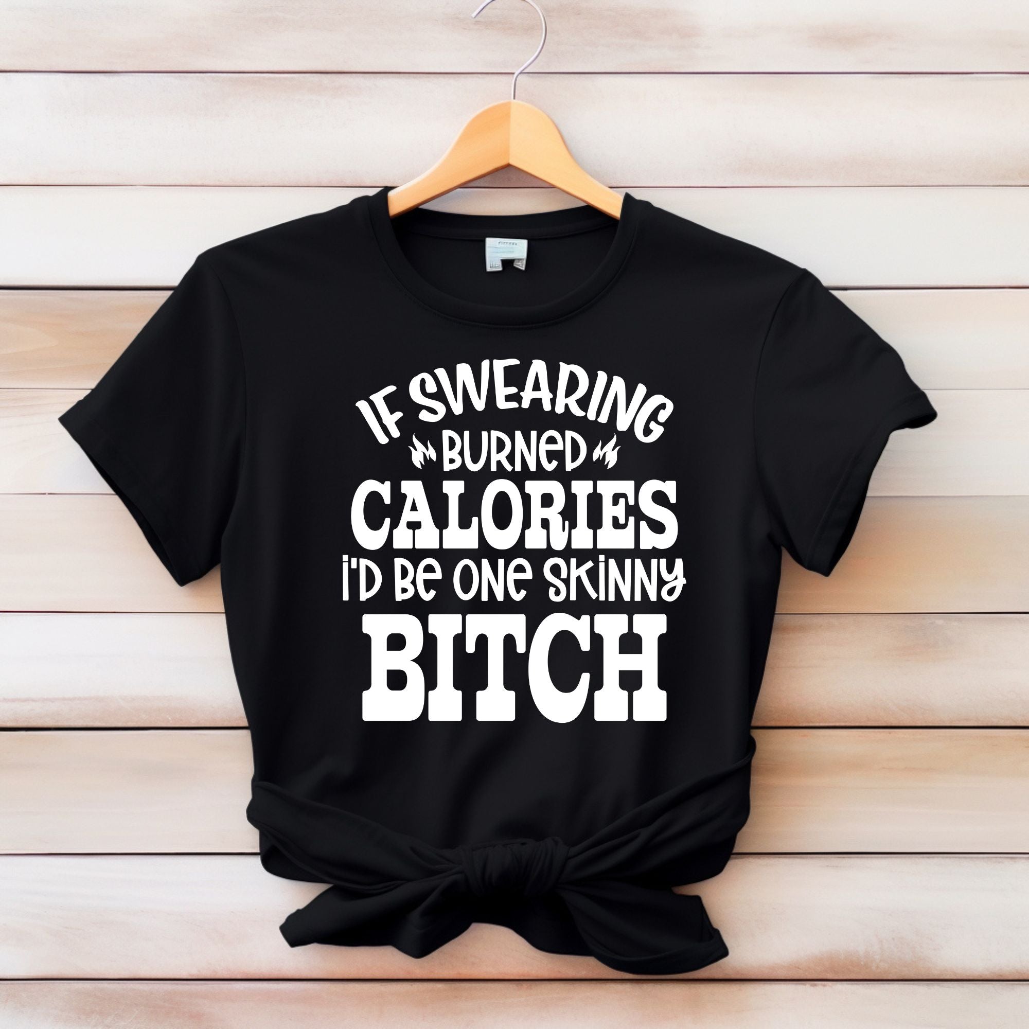 Swearing Burned Calories White