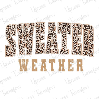 Sweater Weather Leopard Varsity