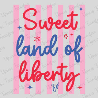 Sweet Land Of Liberty Pink Stripes