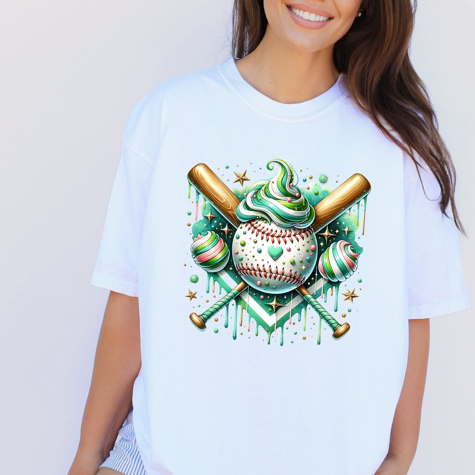 Swirl Baseball Drip