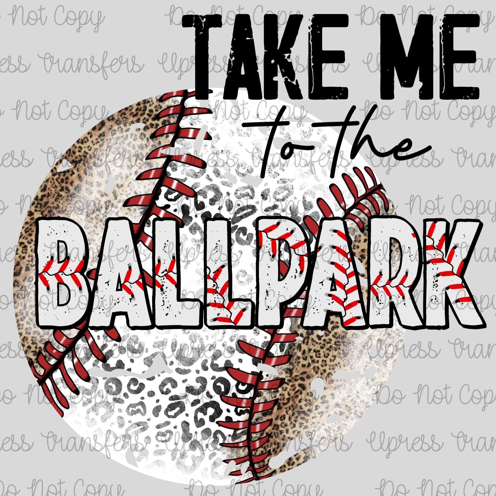 Take Me To The Ballpark Patterned Ball
