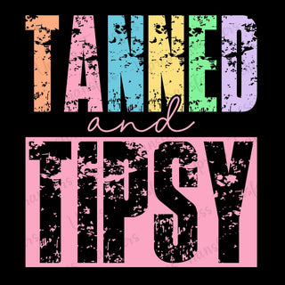 Tanned and Tipsy Stacked and Distressed