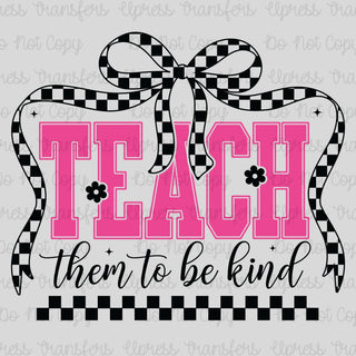 Teach Pink Checkered