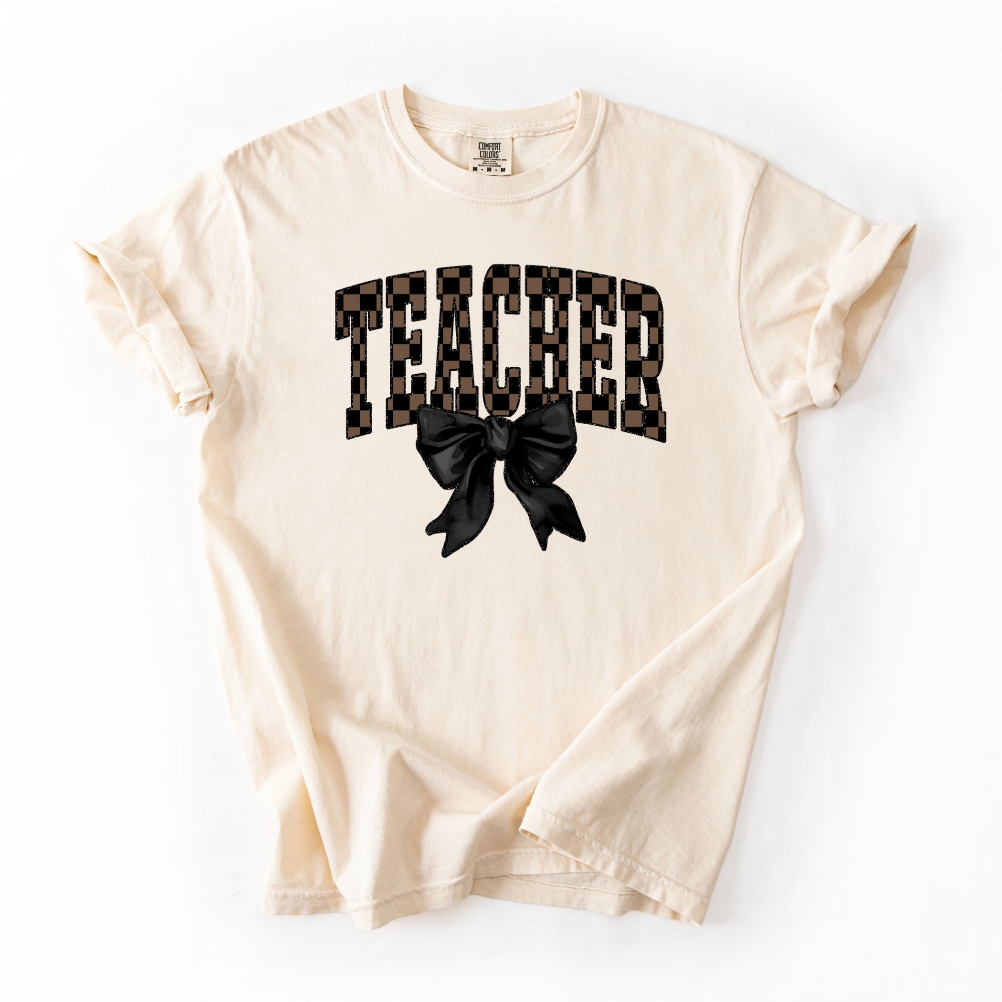 Teacher Black And Brown Checkered