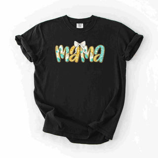 Teal And Gold Mama