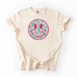 Teal Pink Smiley