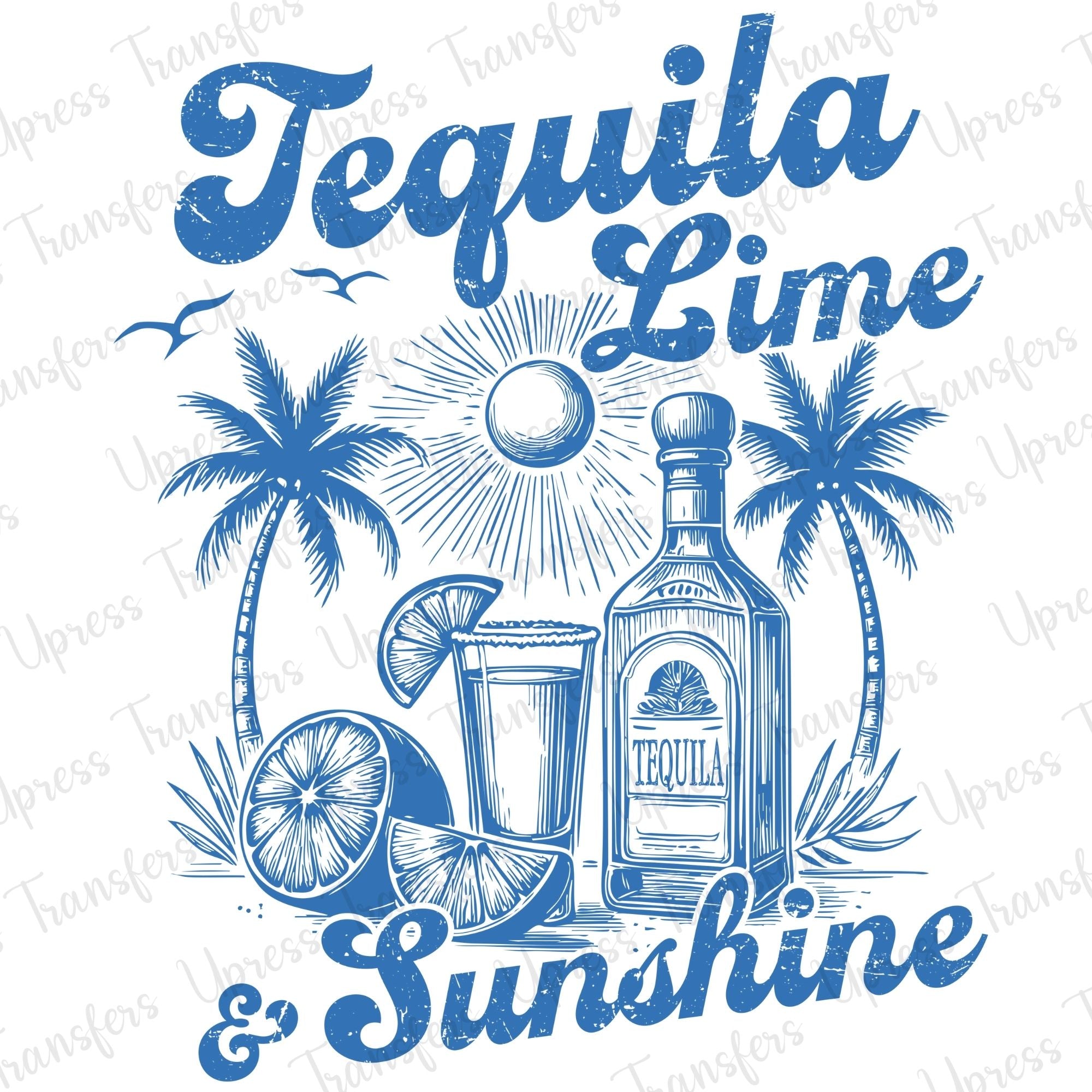 Tequila Lime And Sunshine Blue
