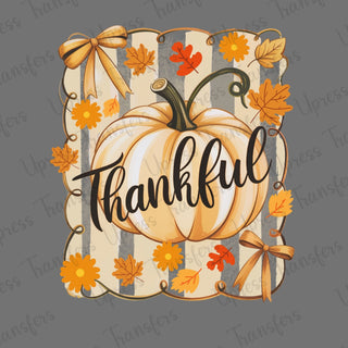 Thankful Cutesy Frame Pumpkin