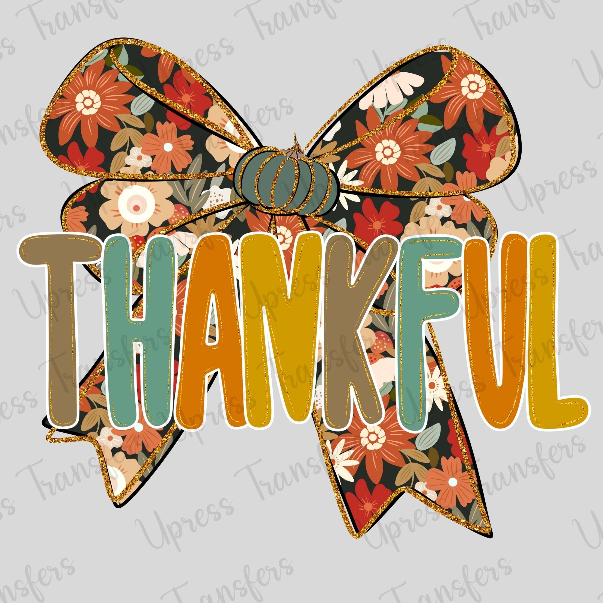 Thankful Fall Floral Bow