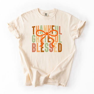 Thankful Grateful Blessed Middle Bow