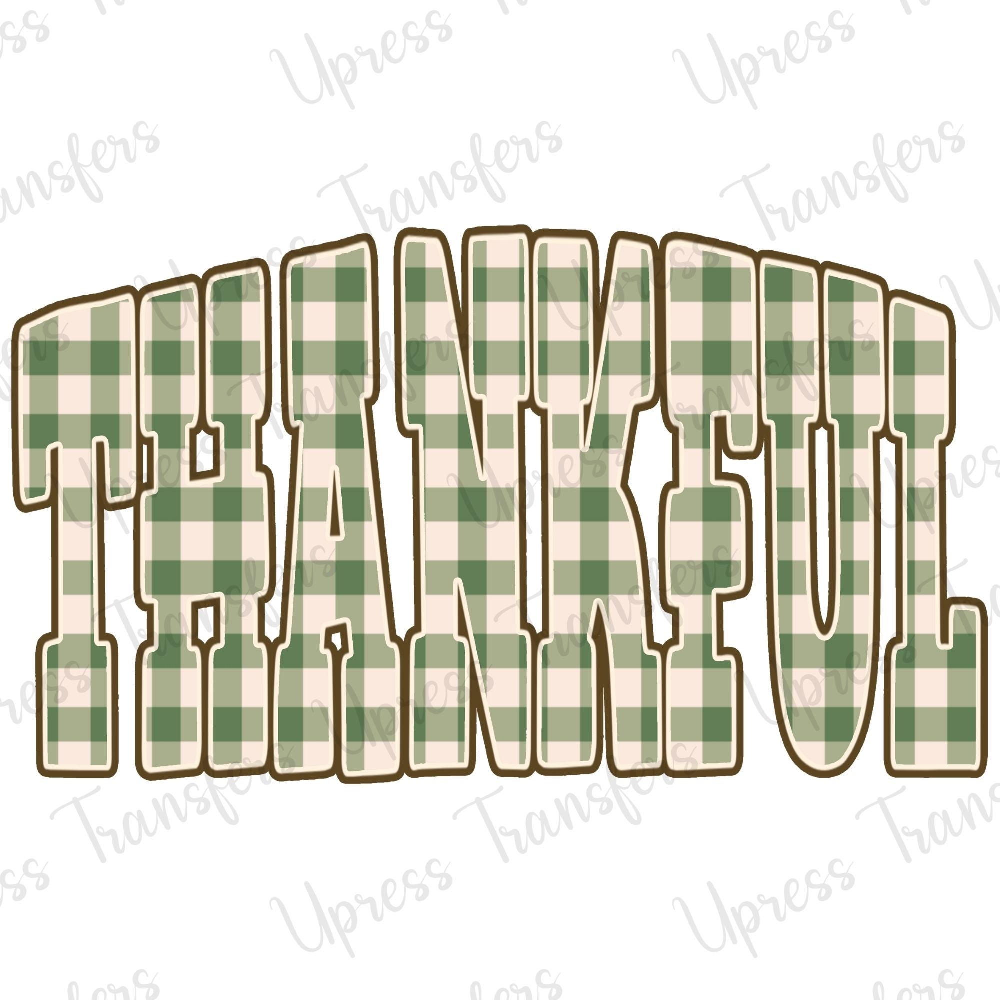Thankful Green Gingham