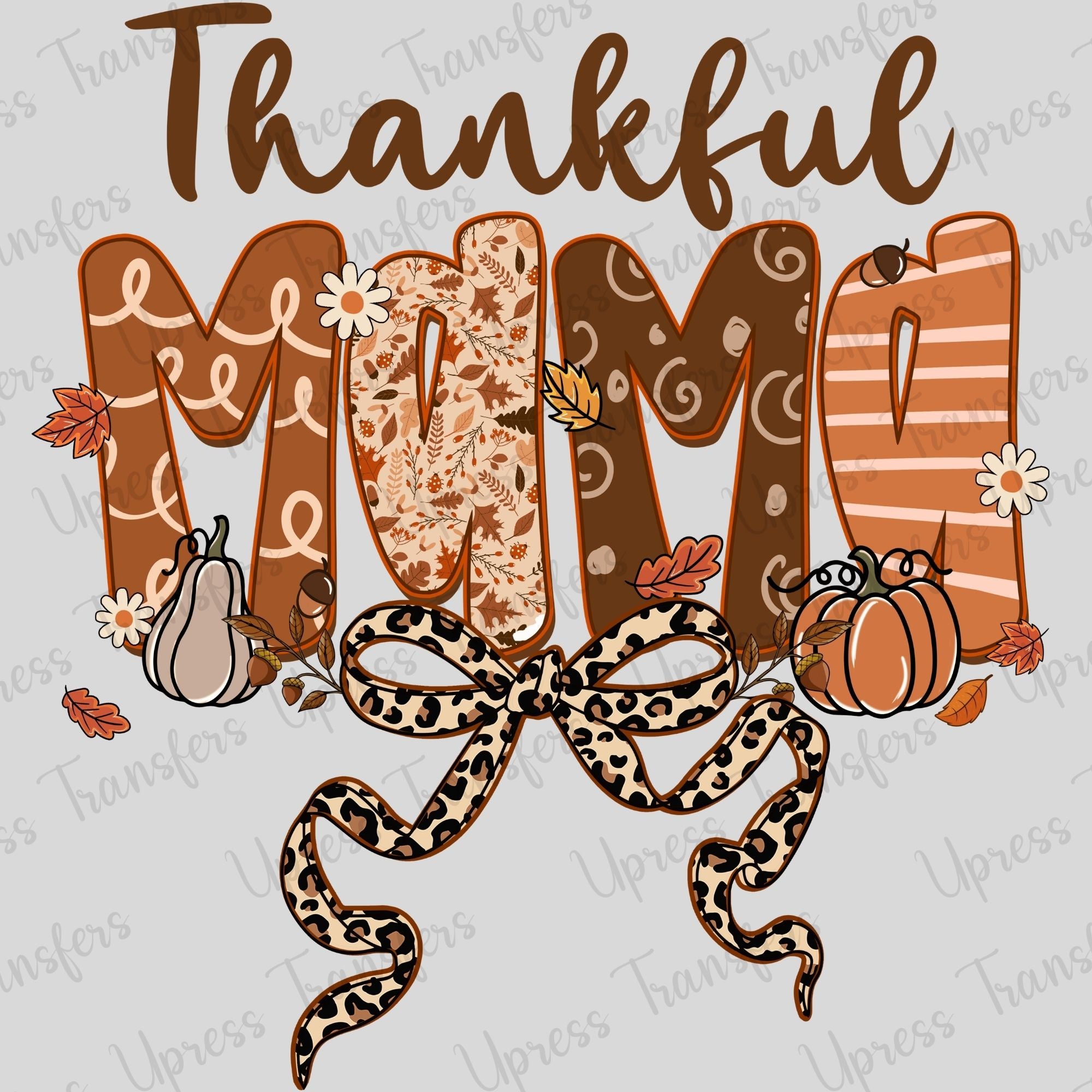Thankful Mama Doodle Cute