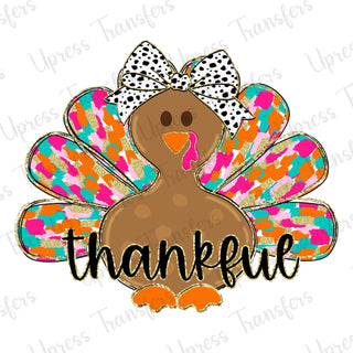 Thankful Preppy Turkey Girly