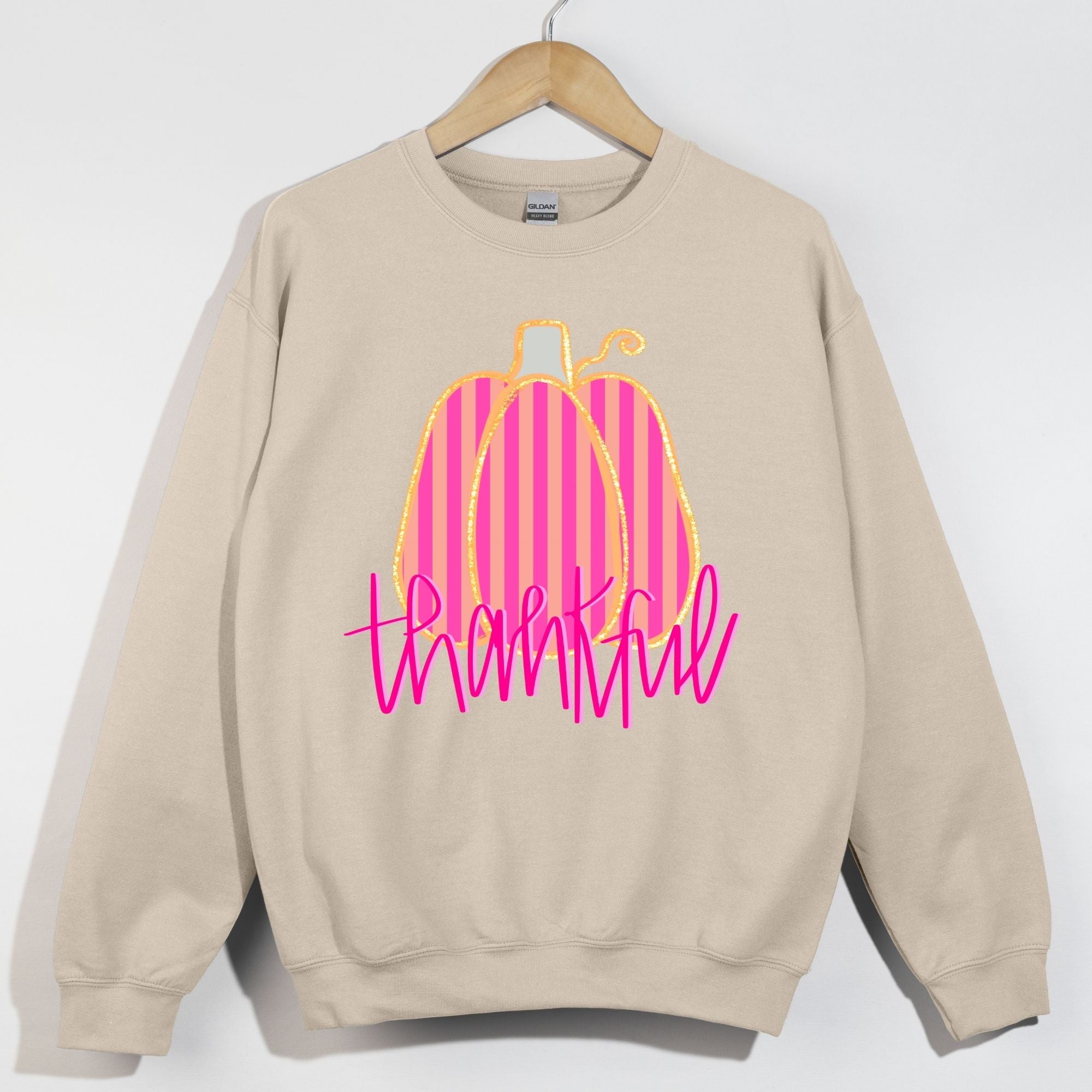 Thankful Script Orange and Pink