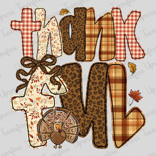 Thankful preppy Pattern Stacked