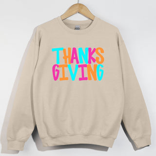 Thanksgiving Multicolored Vibrant Simple