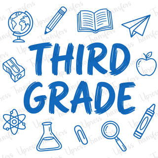 Third Grade Blue Doodle