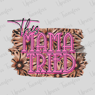 This Mama Tried Tooled Leather Background