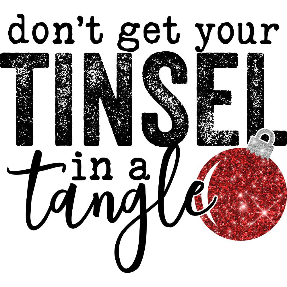 Tinsel In A Tangle Red