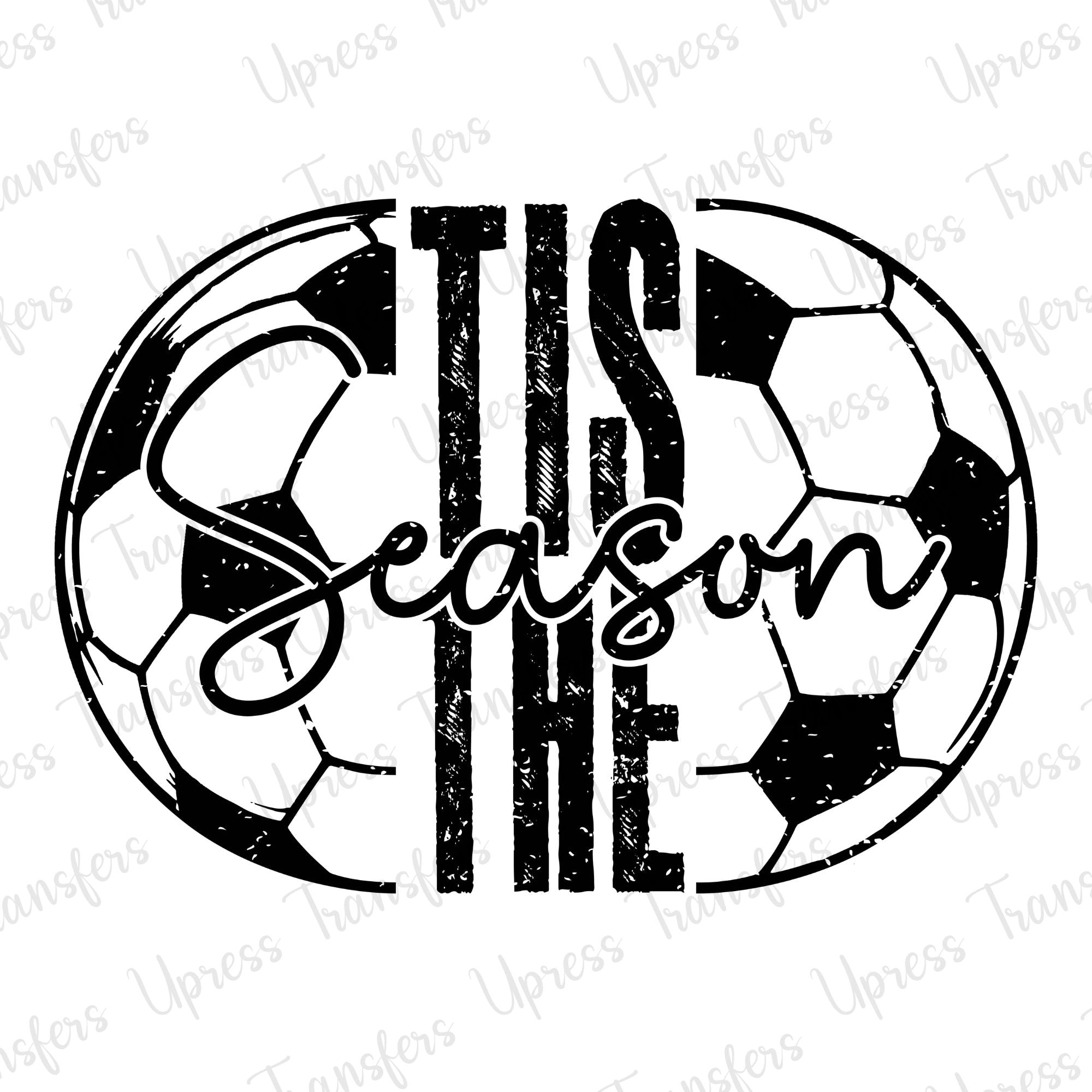 Tis The Season Distressed Soccer