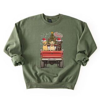 Tis The Season Dog Truck Trio