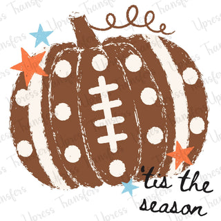 Tis The Season Drawn Pumpkin Ball
