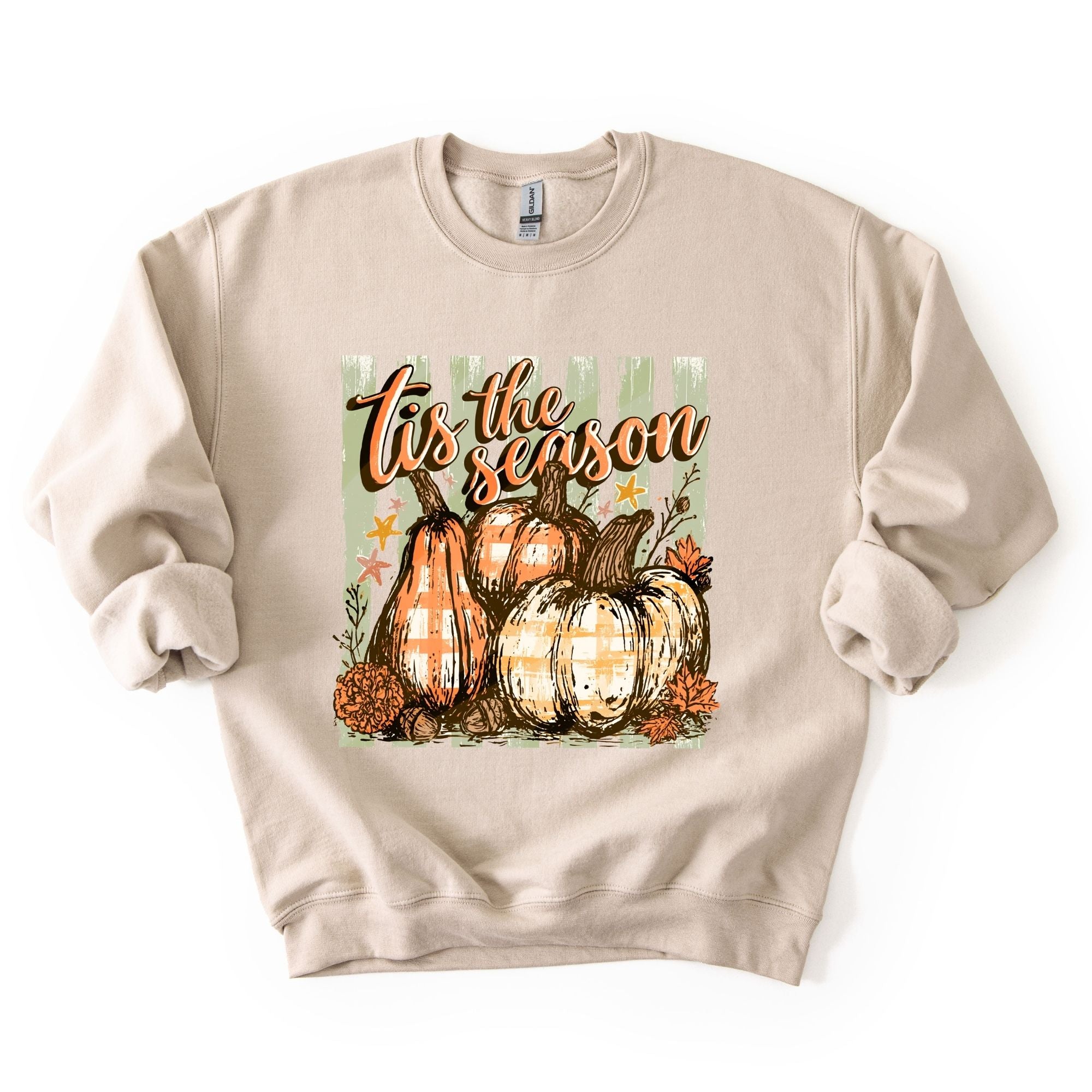 Tis The Season Gingham Pumpkin