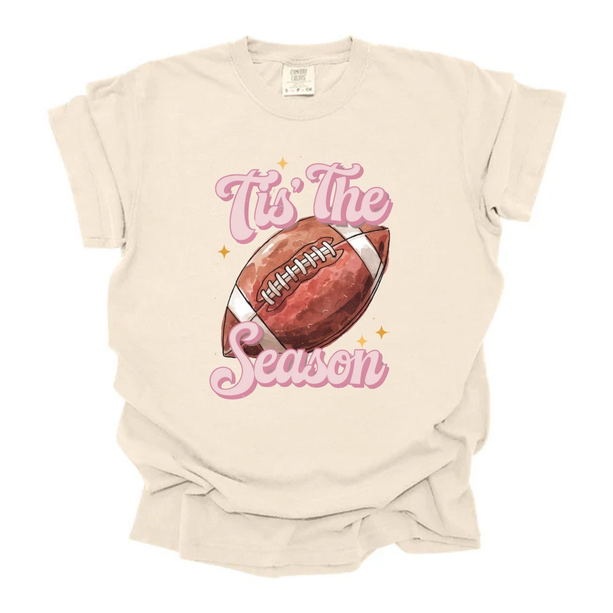 Tis The Season Pale Pink Football
