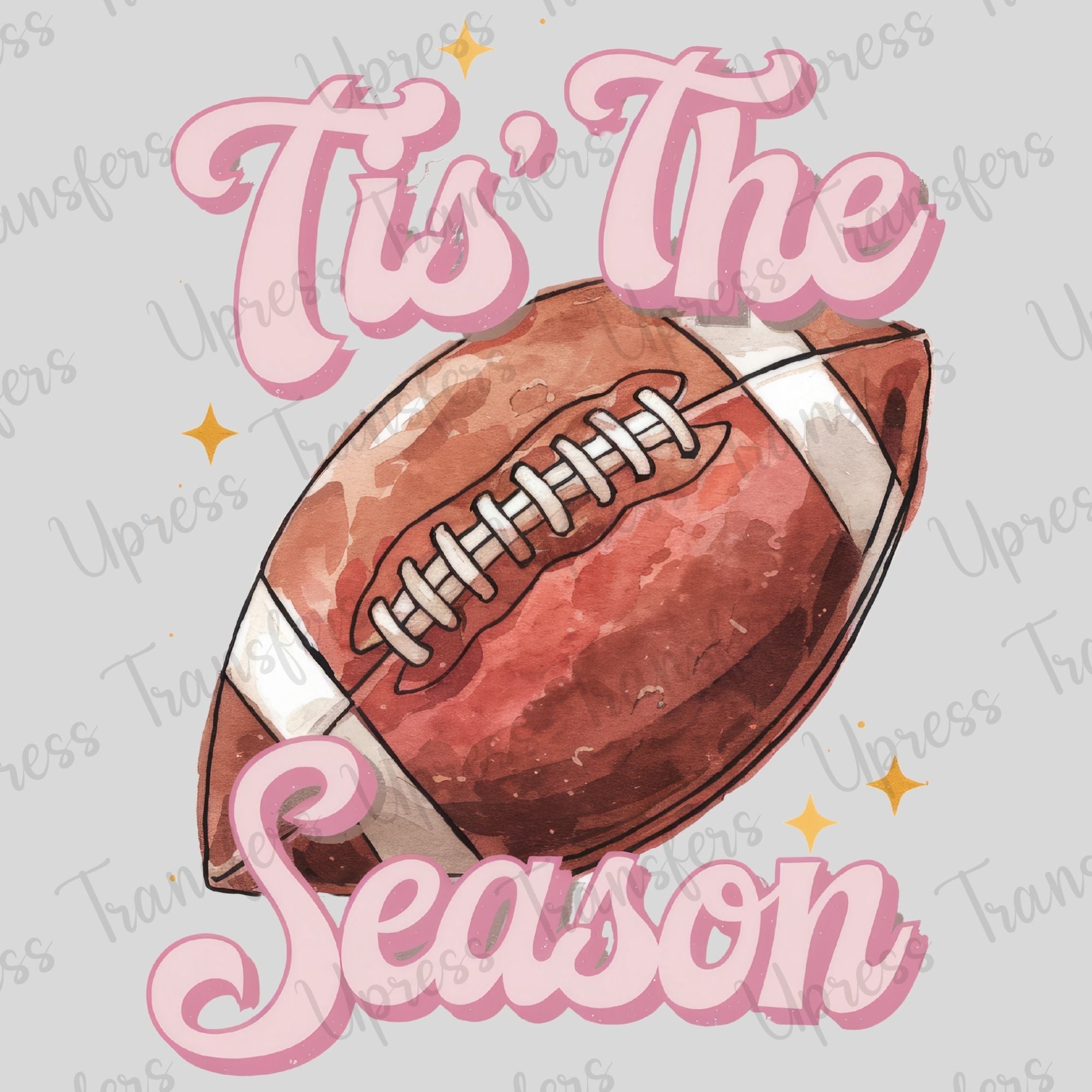 Tis The Season Pale Pink Football