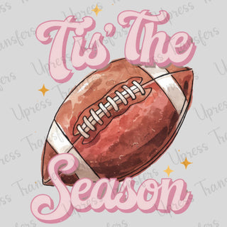 Tis The Season Pale Pink Football